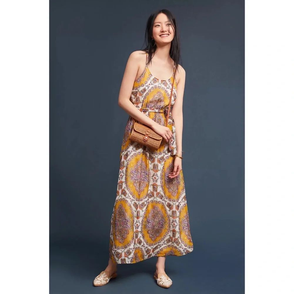Anthropologie Medallion Maxi Dress
